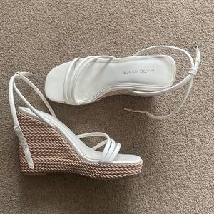 White Marc fisher wedges
